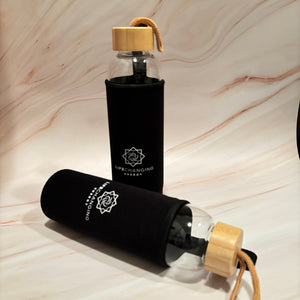 Crystal Infused Bamboo Water Bottle