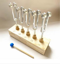 Load image into Gallery viewer, 5 pc Binaural Brainwave Tuning Fork Set