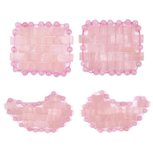 Natural Rose Quartz Crystal Eye Mask