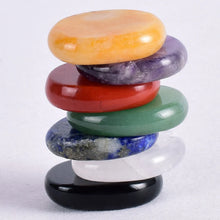 Load image into Gallery viewer, 7pcs Flat Natural Crystal Palm Stone