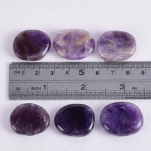 Load image into Gallery viewer, 7pcs Flat Natural Crystal Palm Stone