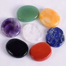 Load image into Gallery viewer, 7pcs Flat Natural Crystal Palm Stone