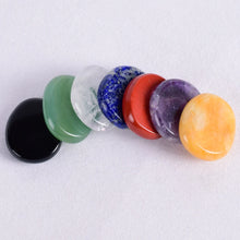 Load image into Gallery viewer, 7pcs Flat Natural Crystal Palm Stone