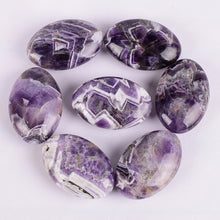 Load image into Gallery viewer, 7pcs 6x4cm Oval Natural Crystal Palm Stone