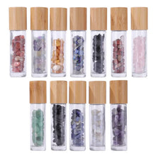 Load image into Gallery viewer, 10pcs 10ml Natural Gemstone Essential Oil Roller