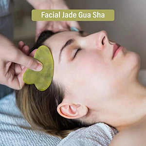 1pc Guasha Natural Jade Stone Scraping Board Massager