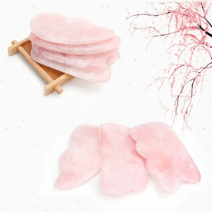 Natural Rose Quartz Jade Guasha Board