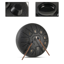 Load image into Gallery viewer, 6 Inch, 11 Notes Steel Tongue Drum + FREE Carrying Bag