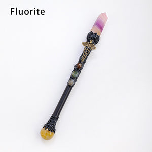 Natural Crystal Point Scepter Wand