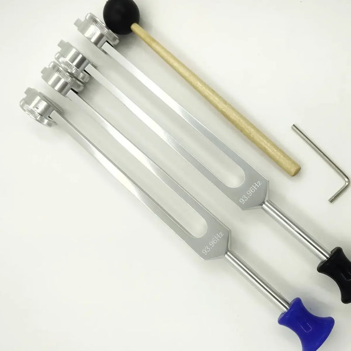 93.96Hz Aluminum Tuning Fork + FREE Mallet