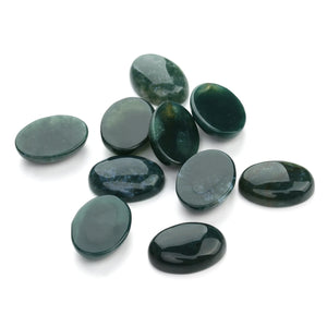 2/5/10pcs per Pack Natural Crystal Oval Shape Cabochon Stones