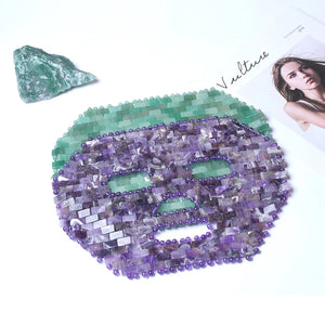 1pc Natural Crystal Full Face Mask Cool Compress