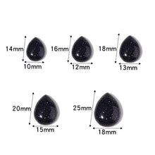 Load image into Gallery viewer, 5/10pcs Natural Waterdrop Crystal Cabochon Stones