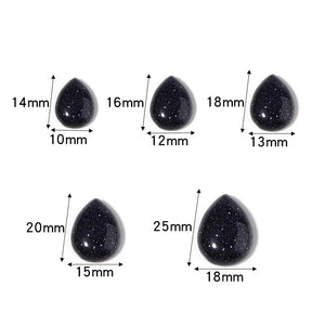 5/10pcs Natural Waterdrop Crystal Cabochon Stones