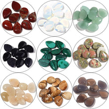 Load image into Gallery viewer, 5/10pcs Natural Waterdrop Crystal Cabochon Stones