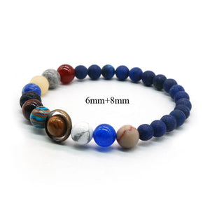 Natural Stone Solar System Bracelet