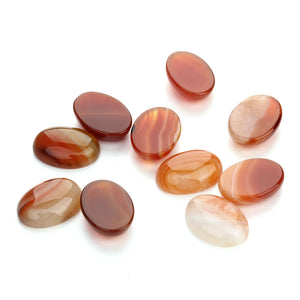 2/5/10pcs per Pack Natural Crystal Oval Shape Cabochon Stones