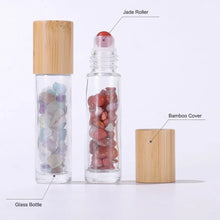 Load image into Gallery viewer, 10pcs 10ml Natural Gemstone Essential Oil Roller
