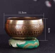 Load image into Gallery viewer, Decorated and Hammered Tibetan Singing Bowl + FREE Mallet and O-ring