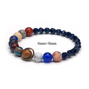 Natural Stone Solar System Bracelet