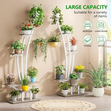 Load image into Gallery viewer, 2pcs, 5 Tier Metal Curved Multi-layered Instrument Display Shelf with 2 Hanging Hooks