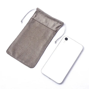 EMF Radiation Protection/ Anti-Hacking Tracking RFID Faraday Phone Drawstring Pouch