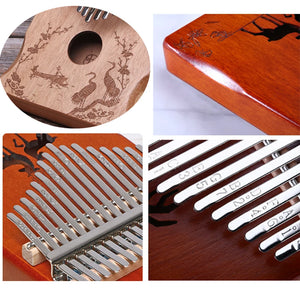 17 Keys Portable Tuned Kalimba Thumb Piano