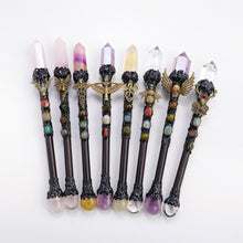 Load image into Gallery viewer, Natural Crystal Point Scepter Wand