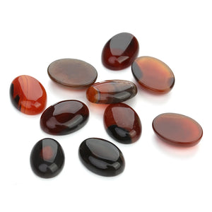 2/5/10pcs per Pack Natural Crystal Oval Shape Cabochon Stones