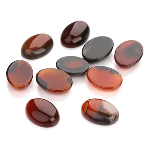 2/5/10pcs per Pack Natural Crystal Oval Shape Cabochon Stones