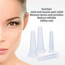 Load image into Gallery viewer, 4pcs Silicone Vacuum Facial Suction Cups