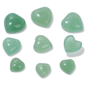 10mm/12mm Heart Shape Cabochon, Natural Stone Crystal