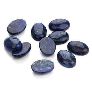 2/5/10pcs per Pack Natural Crystal Oval Shape Cabochon Stones