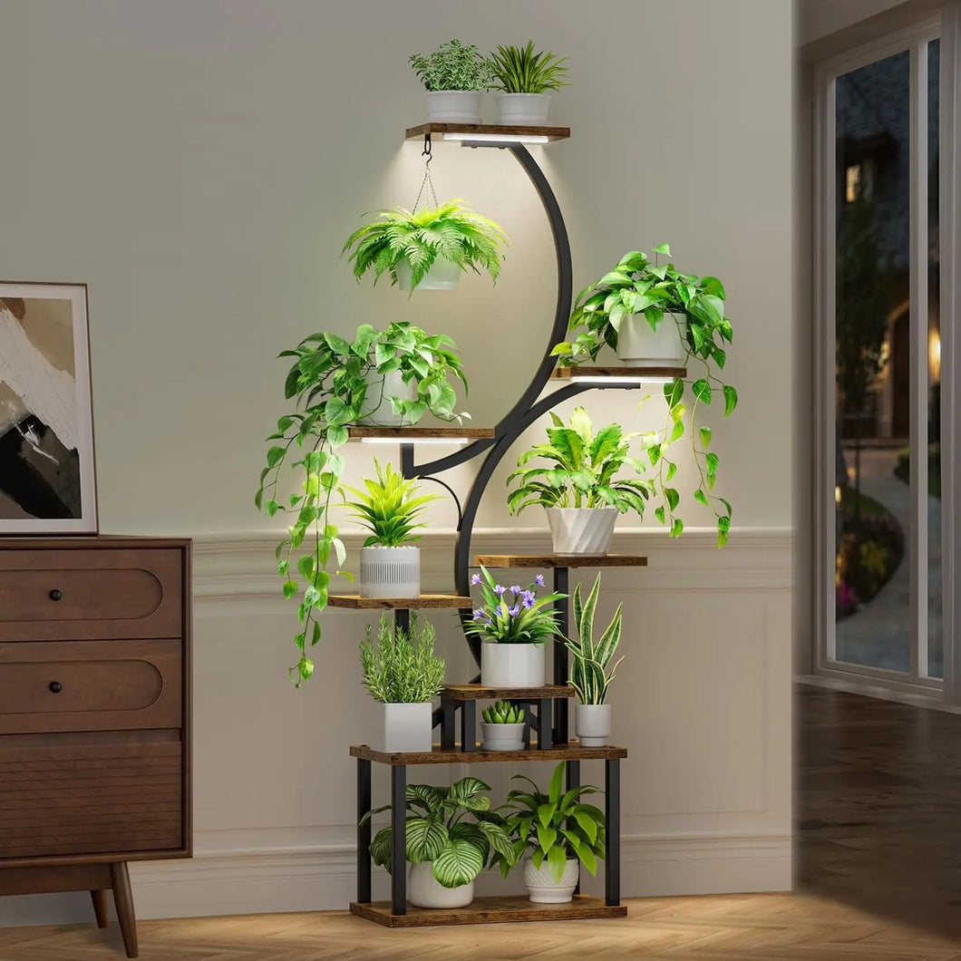 8 Tier Multi-layered Instrument Display Shelf with Lights