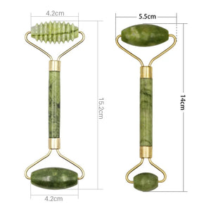 Guasha  Jade Stone Double-head Facial Massage Rollers