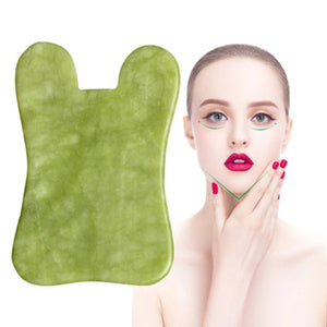 1pc Guasha Natural Jade Stone Scraping Board Massager