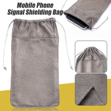 Load image into Gallery viewer, EMF Radiation Protection/ Anti-Hacking Tracking RFID Faraday Phone Drawstring Pouch