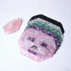 1pc Natural Crystal Full Face Mask Cool Compress