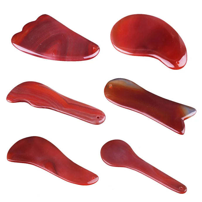 Red Onyx Gouache Guasha Scraper