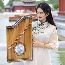 Load image into Gallery viewer, 21 Strings Portable Mini Guzheng + FREE Carrying Bag