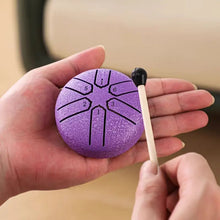 Load image into Gallery viewer, Curve Design 3inch, 6-tone Mini Steel Tongue Drum + FREE Mallet