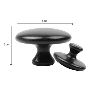 Smooth Mushroom Shape Face Massage Lava Basalt Hot Stone