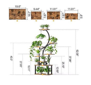 8 Tier Multi-layered Instrument Display Shelf with Lights