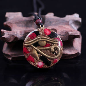 Orgonite Pendant, The Eye Of Horus Necklace