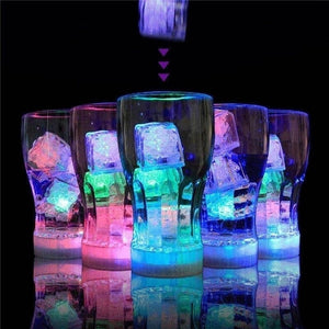 Colored Light Ice Cubes