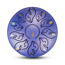 Load image into Gallery viewer, 6 Inch, 11 Tone Dolphin Steel Tongue Drum