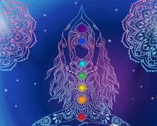 Load image into Gallery viewer, Chakra and Yoga Wall Hanging Sheet