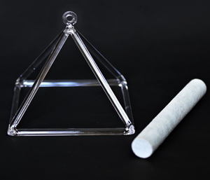 14 inch Crystal Singing Pyramid + FREE Case and Mallet